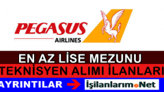 Pegasus Havayolları Teknisyen Alımı İş Başvurusu 2015