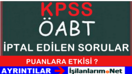 ÖABT 2015 İptal Edilen Sorular ve Puanlara Etkisi