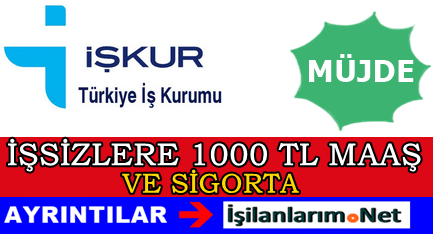 İŞKUR 1000 TL Maaş İş Başı Eğitim Sertifikası