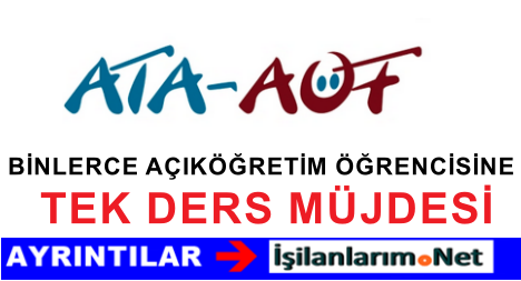 ATA AÖF TEK DERS