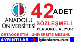 2015 Anadolu Üniversitesi Sözleşmeli Personel Alımı İlanı