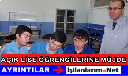 Açık Lise Öğrencilerine Müjde