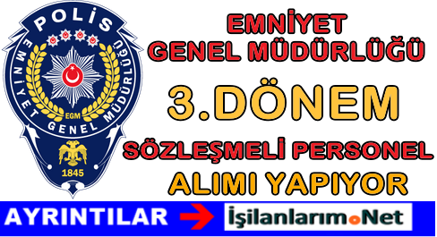 EGM Sözleşmeli Personel Alımı Ağustos 2015