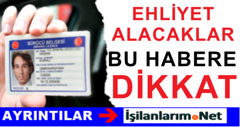 Ehliyet Alacaklar Dikkat