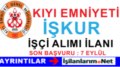 Kıyı Emniyeti Daimi Elektrik Teknisyeni İşçi Alımı İlanı 2015