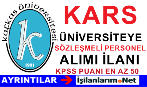Kafkas Üniversite Sözleşmeli Alımı