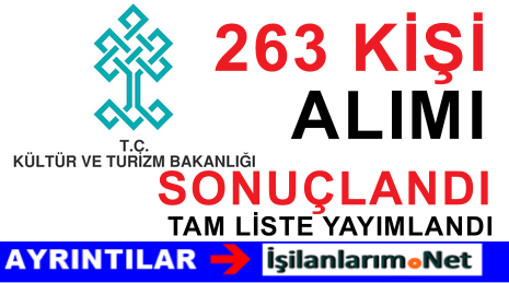 KÜLTÜR BAKANLIK SONUCU
