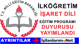MEB İlköğretim Türk İşaret Dili Dersi Öğretim Programı