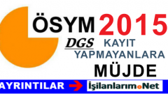 DGS’de Kayıt Yaptıramayan Yeni Mezunlara Müjdeli Haber