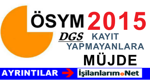 YÖK DGS Kayıt Açıklaması