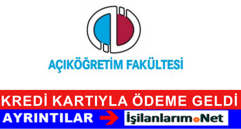 AÖF KREDİ KARTIYLA ÖDEME
