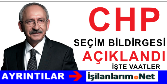 CHP SEÇİM BİLDİRGESİ