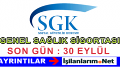 Genel Sağlık Sigortası (GSS) Borcu Sildirmek İçin 30 Eylül Son