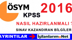2016 KPSS’de Başarılı Olmak İçin Önemli Altın Kurallar Listesi
