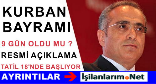 KURBAN BAYRAMI 9 GÜN OLDUMU