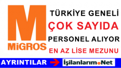 Migros Mağazalarına Türkiye Geneli Personel Alımı İlanları