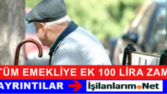 Tüm SSK-BAĞ-KUR Emeklisine 100 Lira Seyyanen Zam Var