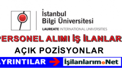 İstanbul Bilgi Üniversitesi Personel Alımı İş İlanları