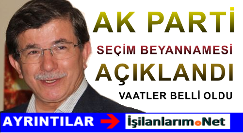 AK PARTİ 4 EKİM SEÇİM BEYANNAMESİ