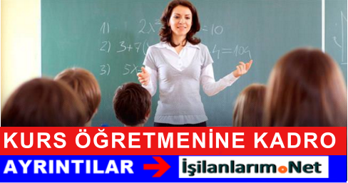DERSHANE ÖĞRETMENİNE KURS FORMÜLÜ