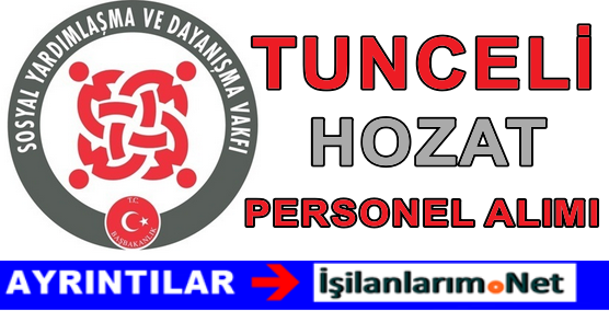 TUNCELİ HOZAT İLÇESİ EKİM İLANI SYDV