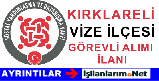 VİZE İLÇESİ SYDV İLANI