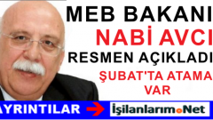 Nabi Avcı: Şubat Ayında Kesin Öğretmen Ataması Olacak