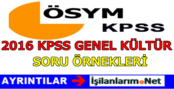 2016-KPSS-GENEL-KULTUR