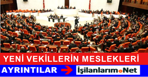 YENİ VEKİLLERİN MESLEKLERİ 2015