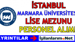 Marmara Üniversitesi Sözleşmeli Personel Alımı 2016