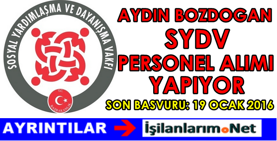 AYDIN-BOZDOGAN-SYDV-PERSONEL-ALIMI-2016