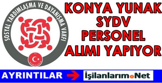 KONYA-YUNAK-SYDV-PERSONEL-ALIMI