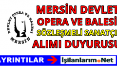 Mersin Devlet Opera ve Balesi Sanatçı Alımı 2016