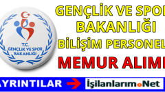 Gençlik ve Spor Bakanlığı Bilişim Personeli Alımı 2016