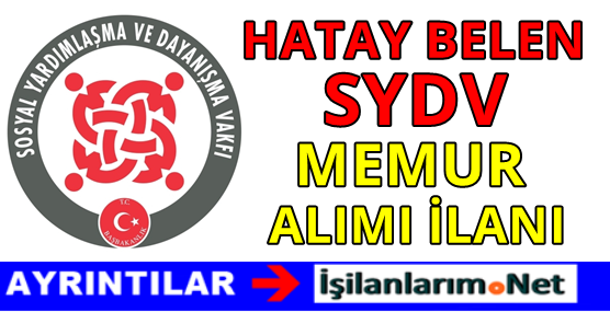 HATAY-BELEN-SYDV-PERSONEL-ALIMI