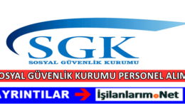 SGK 193 Personel Alımı 2017